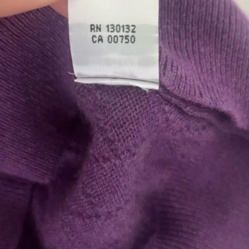 Men’s Bobby Jones 100% Cashmere Argyle Sweater Vest Purple XL Golf Preppy